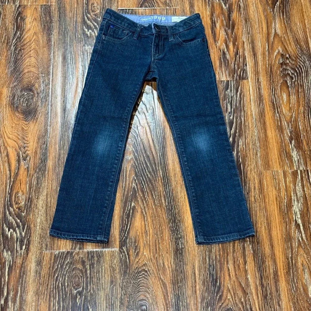 GapKids 1969 Girls Skinny Jeans Dark Wash Denim Size 5 Regular Indigo